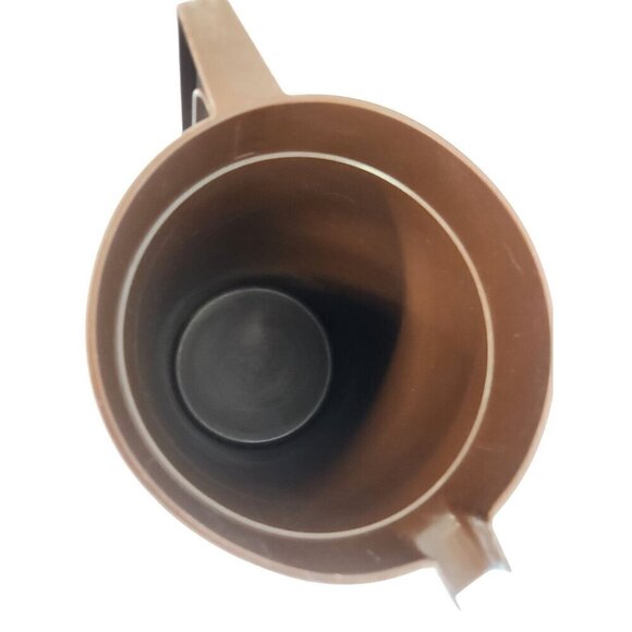 Vintage Tupperware Brown Plastic Pitcher With Handle - Made In USA NO. 1416-3 no - Picture 11 of 13